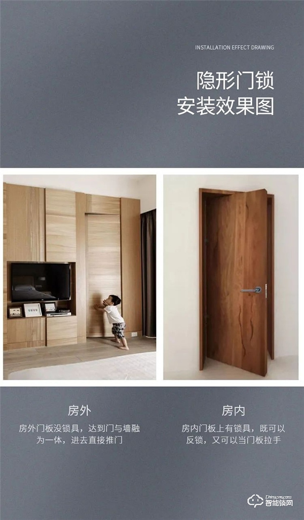 匯泰龍B1-Y 室內(nèi)靜音隱形門鎖