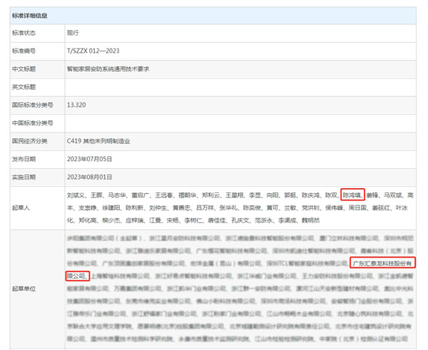 專注締造專業丨匯泰龍獲“標準起草單位”、“標準起草人”五項榮譽！