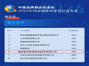 2024中國品牌價值評價信息結果發布,星網銳捷再度強勢登榜