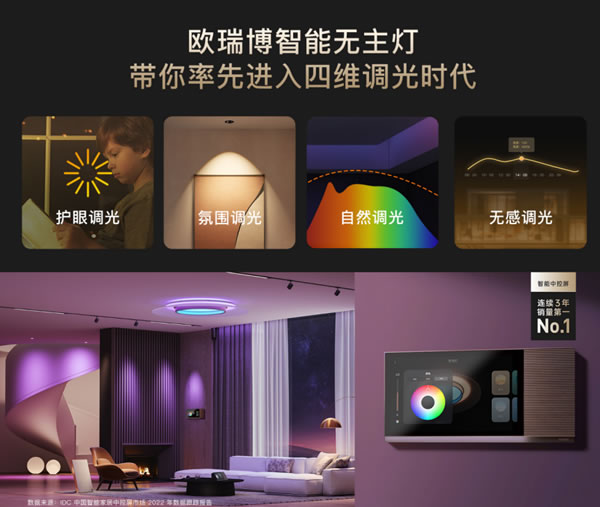 洗牌！歐瑞博發布四維調光體驗標準，智能照明標準或將更新