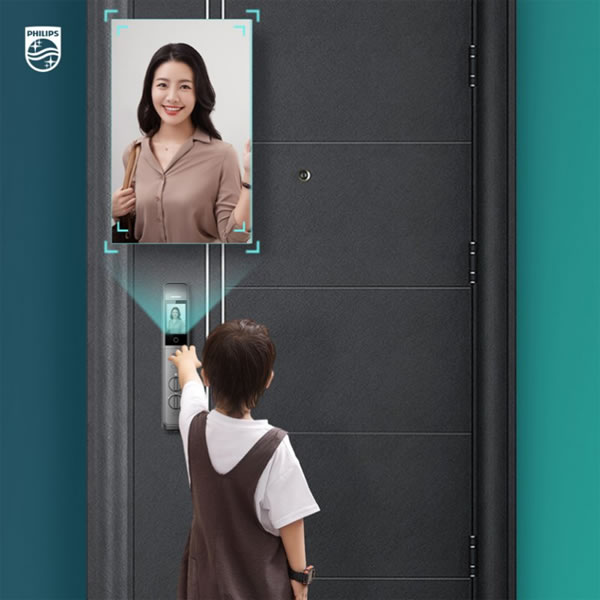 真智能,夠好看!飛利浦人臉可視智能鎖上線_3