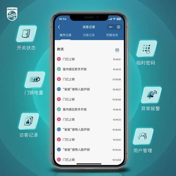 飛利浦智能鎖搭載大屏貓眼智慧守護!_9