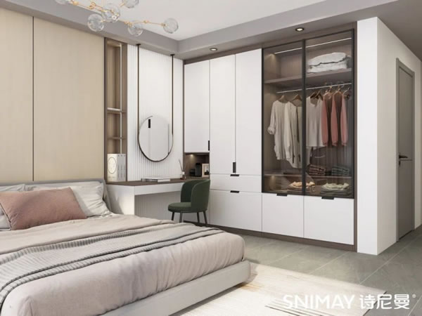 淺指智能鎖定制衣柜案例,輕奢玻璃配衣柜真的絕了_31