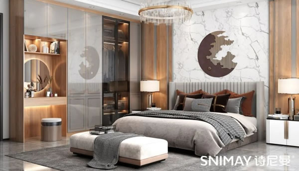 淺指智能鎖定制衣柜案例,輕奢玻璃配衣柜真的絕了_33