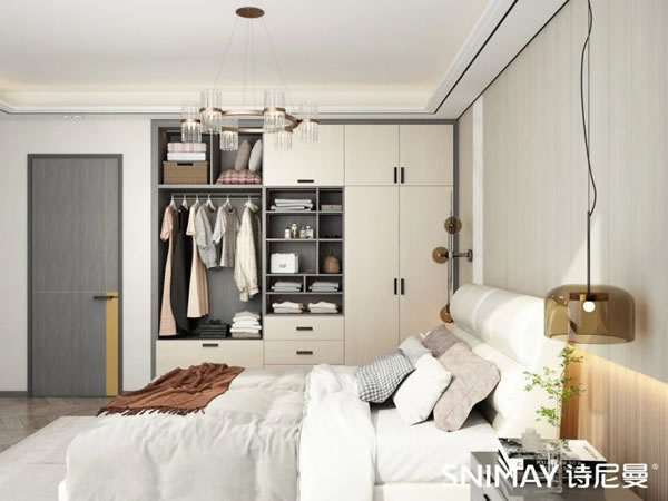 淺指智能鎖定制衣柜案例,輕奢玻璃配衣柜真的絕了_39