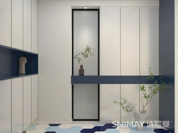 淺指智能鎖98㎡極簡兩居室,打造輕盈質感家居_5