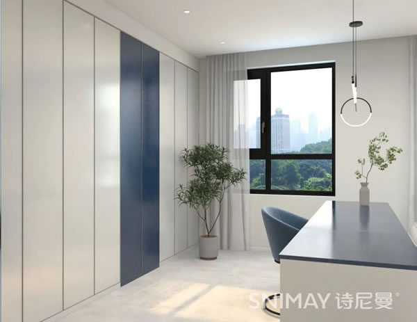 淺指智能鎖98㎡極簡兩居室,打造輕盈質感家居_11