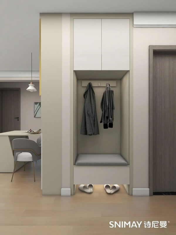 淺指智能鎖玄關柜設計,0.5㎡也能打造完美方案_15